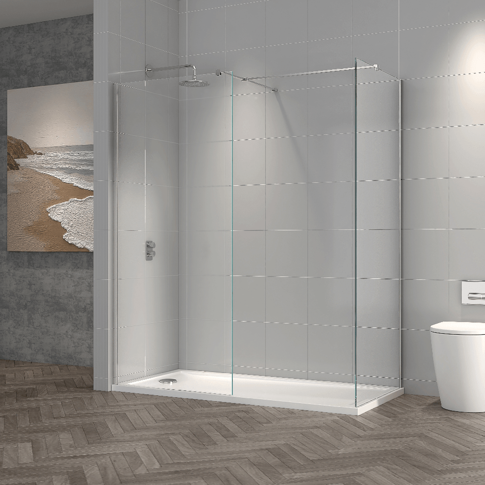 Astini T18 Chrome 1000x1950x8mm Wetroom Panel