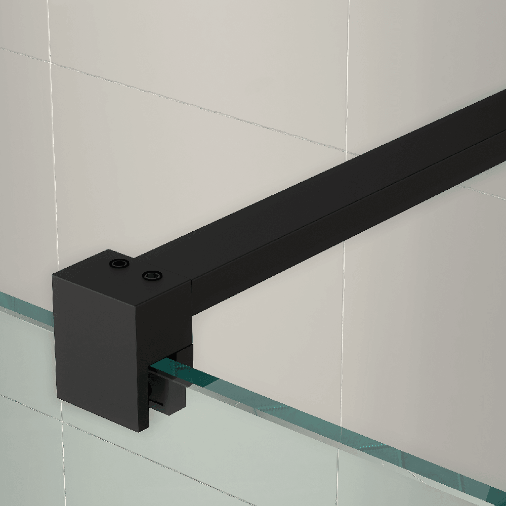 Astini T18 Orca Black 900x1950x8mm Wetroom Panel