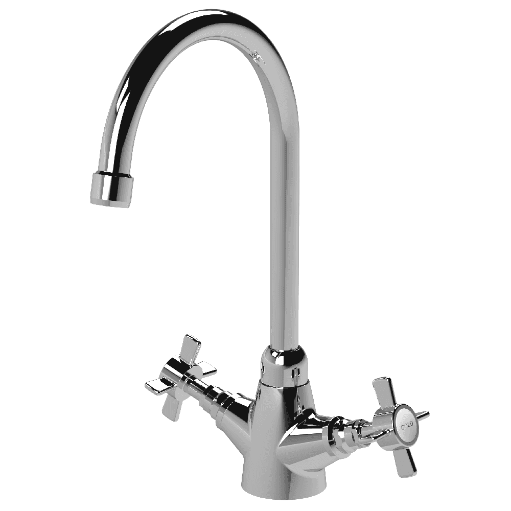 Astini Victoria Kitchen Sink Mono Mixer Tap with Chrome, Brushed Nickel, and Brushed Brass Finishes