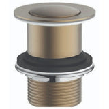 Astini Brushed Brass Click Clack Basin Waste Unslotted TIS5095