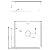 Astini Serena 1.0 Bowl Stainless Steel Undermount Kitchen Sink & Waste 5040