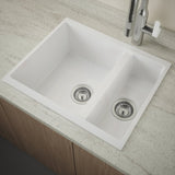 Astini Dante 1.5 Bowl Ceramic White Reversible Undermount Kitchen Sink & Waste