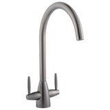 Astini Sopra Twin Lever Kitchen Mixer Tap with Sleek Modern Design
