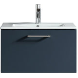 Astini Piatta 600mm Midnight Shadow Wall Hung Vanity Unit & Basin