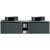 Astini Flauto 1400mm Wall Hung Double Vanity W/ Storage Box & Counter Top