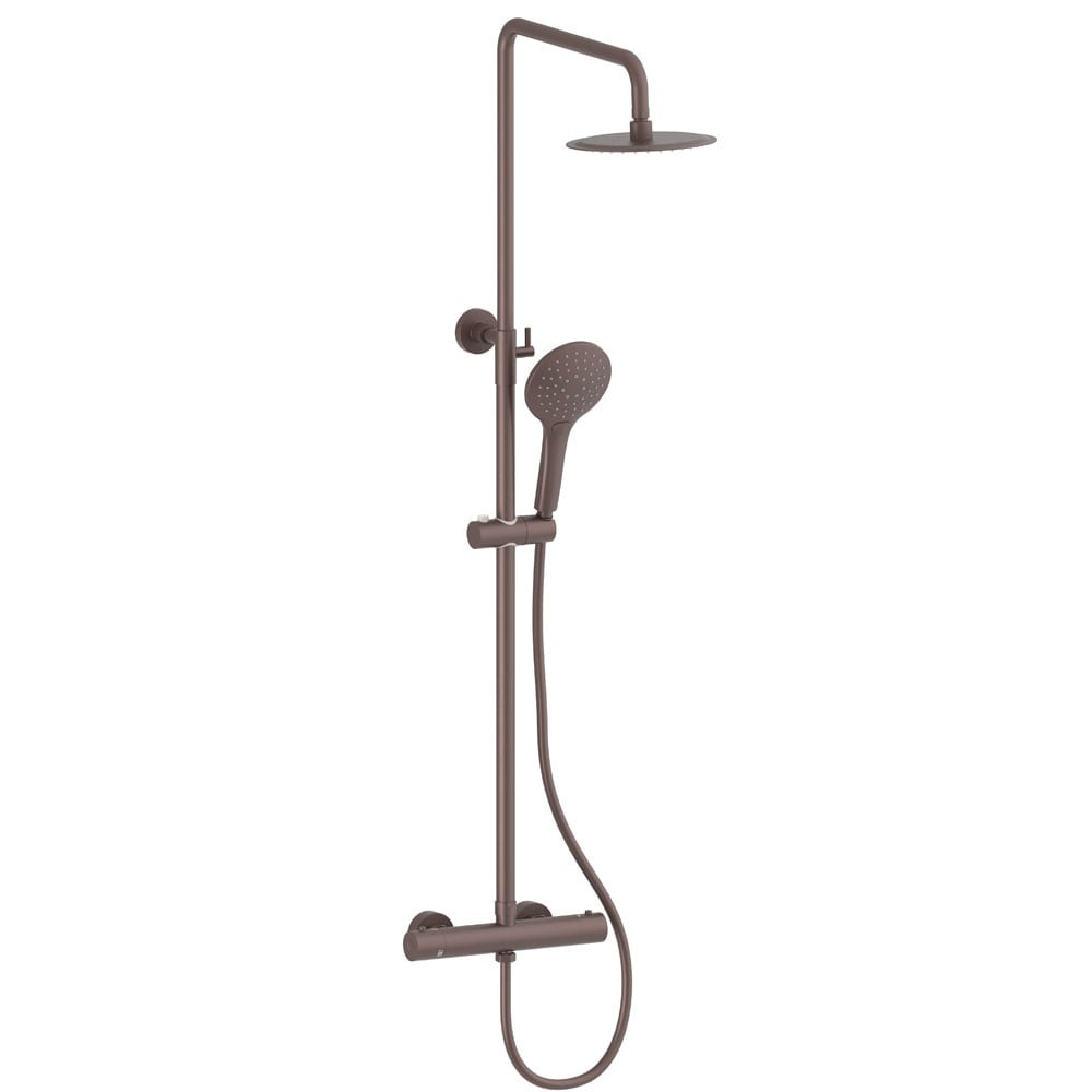 Astini Menai Bronze Premium Round Thermostatic Overhead Shower Kit