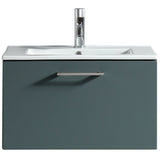 Astini Piatta 600mm Smoked Sage Wall Hung Vanity Unit & Basin