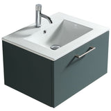 Astini Piatta 600mm Smoked Sage Wall Hung Vanity Unit & Basin