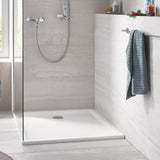 Astini White Square Low Profile Shower Tray 900x900mm