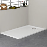Astini White Rectangular Low Profile Shower Tray 1100x900mm