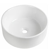 Astini Rrmini 400 Gloss White Round Countertop Basin