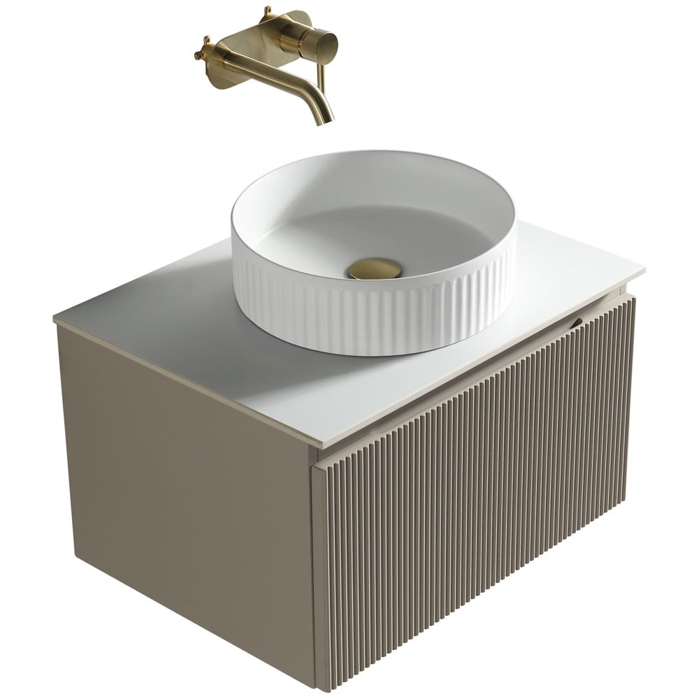 Astini Flauto 600mm Wall Hung Vanity Unit With Counter Top