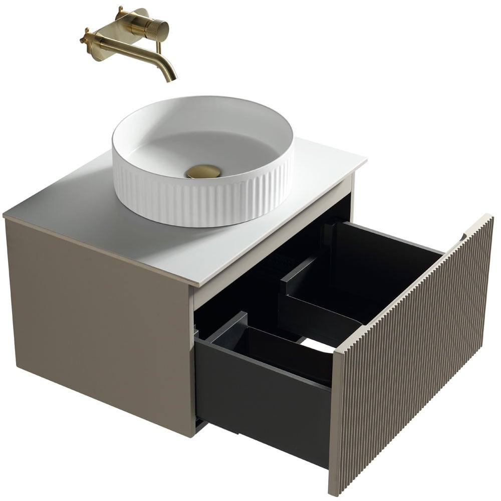Astini Flauto 600mm Wall Hung Vanity Unit With Counter Top