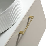 Astini Piatta 600mm Soft Coffee Wall Hung Vanity Unit With Counter Top