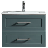 Astini Bakewell 600mm Smoked Sage Wall Hung Vanity Unit