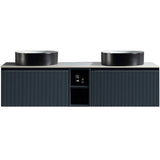 Astini Flauto 1400mm Wall Hung Double Vanity W/ Storage Box & Counter Top