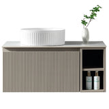 Astini Flauto 800mm Wall Hung Vanity W/ Side Storage & LH Counter Top