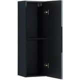 Astini Piatta 900mm Midnight Shadow Wall Mounted Tall Cabinet