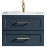 Astini Bakewell 600mm Midnight Shadow Wall Hung Vanity Unit