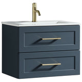 Astini Bakewell 600mm Midnight Shadow Wall Hung Vanity Unit