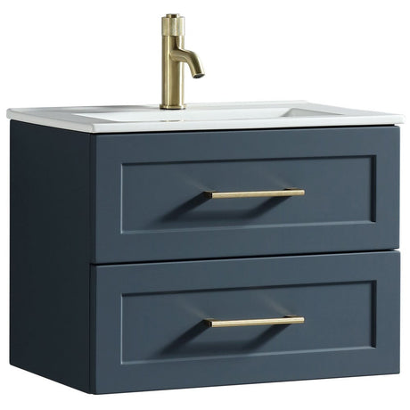 Astini Bakewell 600mm Midnight Shadow Wall Hung Vanity Unit