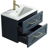 Astini Bakewell 600mm Midnight Shadow Wall Hung Vanity Unit