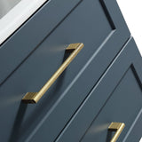 Astini Bakewell 600mm Midnight Shadow Wall Hung Vanity Unit