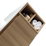 Astini Flauto 1000mm Wall Hung 2 Side Storage Vanity Unit With Counter Top