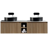 Astini Flauto 1400mm Wall Hung Double Vanity W/ Storage Box & Counter Top