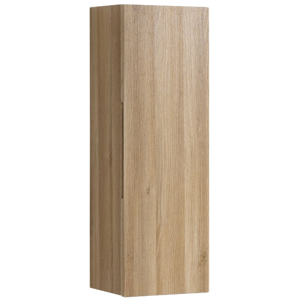 Astini Piatta 900mm Country Oak Wall Mounted Tall Cabinet