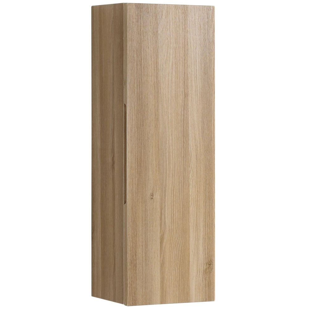 Astini Piatta 900mm Country Oak Wall Mounted Tall Cabinet