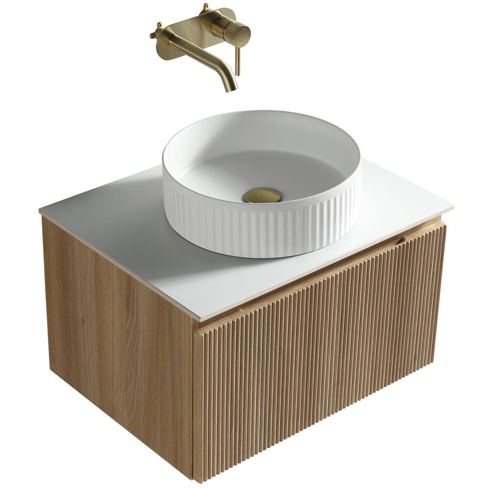 Astini Flauto 600mm Wall Hung Vanity Unit With Counter Top