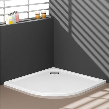 Astini White Quadrant Low Profile Shower Tray 900x900mm