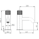 Astini Redondo Chrome Round Push Button Basin Mixer Tap & Waste