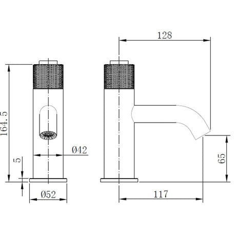 Astini Redondo Chrome Round Push Button Basin Mixer Tap & Waste
