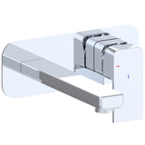 Astini Quadrado Chrome Square Eco Wall Mounted Basin Mixer Tap