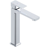 Astini Quadrado Chrome Square Tall Basin Mixer Tap & Waste