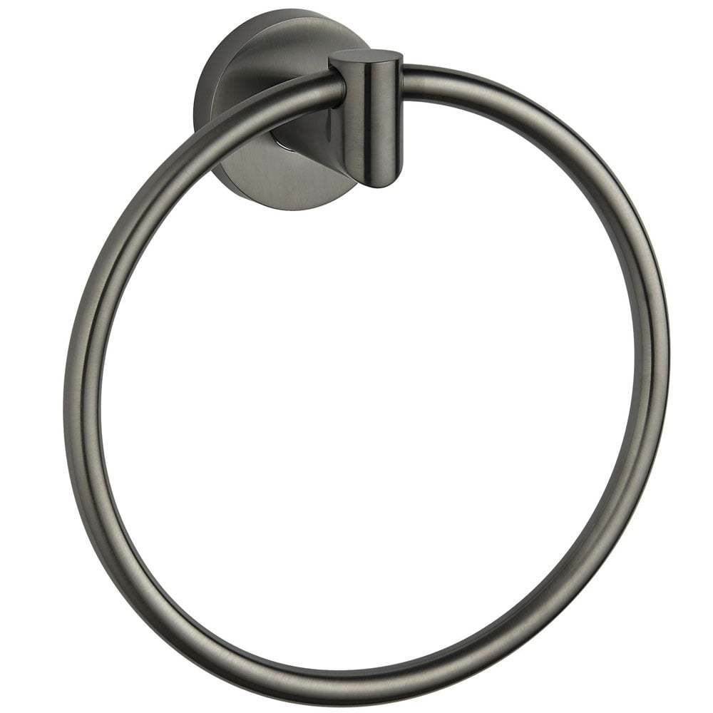 Astini Melbourne Gunmetal Round Towel Ring