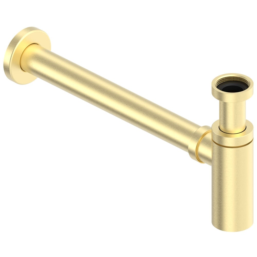 Astini Brushed Brass 330mm Bottle Trap