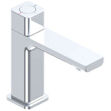 Astini Quadrado Chrome Square Push Button Basin Mixer Tap & Waste