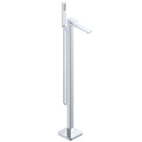 Astini Quadrado Chrome Square Freestanding Bath Tap & Shower Mixer