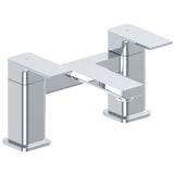Astini Quadrado Chrome Square Deck Mounted Bath Filler Tap