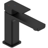 Astini Quadrado Matte Black Square Eco Basin Mixer Tap & Waste