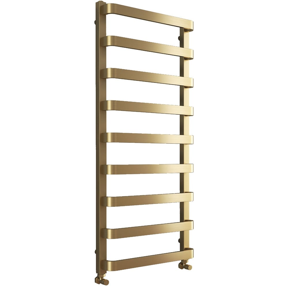 Astini Hastings Brass 1200x500mm Heated Towel Rail