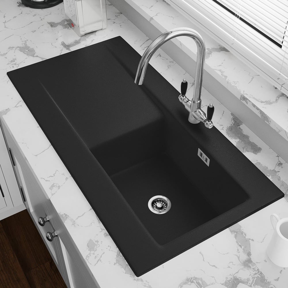 Astini Desire 100 1.0 Bowl Ceramic Kitchen Sink & Waste with Matt Finish