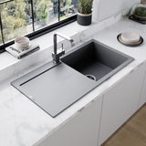 Astini Quadro XL 1.0 Bowl Granite Reversible Kitchen Sink & Waste