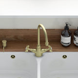 Astini Victoria Kitchen Sink Mono Mixer Tap with Chrome, Brushed Nickel, and Brushed Brass Finishes
