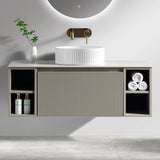Astini Flauto 1000mm Wall Hung 2 Side Storage Vanity Unit With Counter Top
