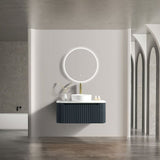 Astini Flauto 870 Curved Corner Wall Hung Vanity Unit & Sintered Stone Counter Top