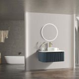 Astini Flauto 870 Curved Corner Wall Hung Vanity Unit & Sintered Stone Counter Top